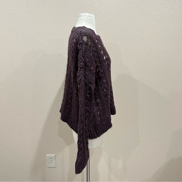 Altar’d State Distressed Open Knit Oversized Sweater Size Small - Picture 8 of 11